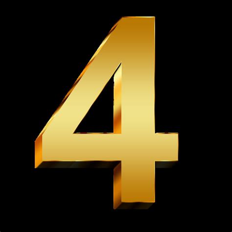 Create meme "number 4, numbers on a black background, logo " - Pictures ...