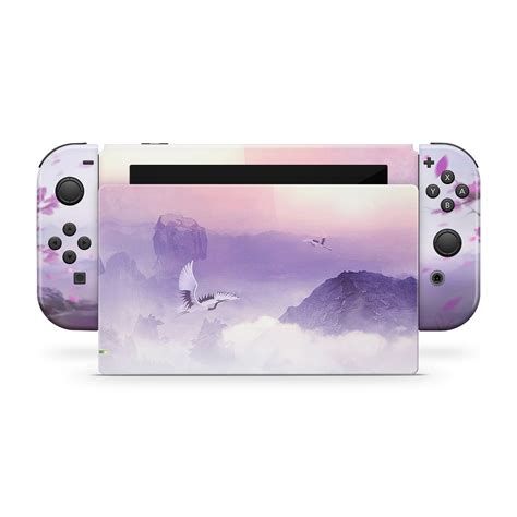 Full Set Nintendo Switch Vinyl Skin Purple Switch Decal Etsy