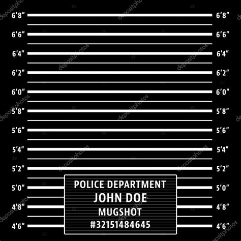 Police Mugshot Background Stock Vector Bobevv