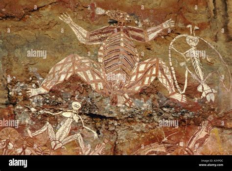 Arte Rupestre Aborigen Nourlangie Rock Kakadu Australia Northern