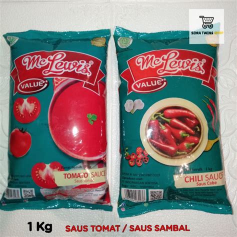 Jual Mc Lewis Saus SAMBAL TOMAT 1KG Shopee Indonesia