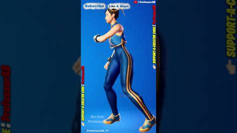 Fortnite Copines Tiktok Dance Emote With Chun Li Skin Icon Series By