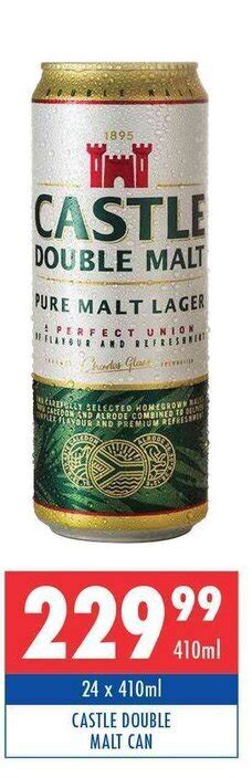 Castle Double Malt Cans 24 X 410ml Offer At Ultra Liquors