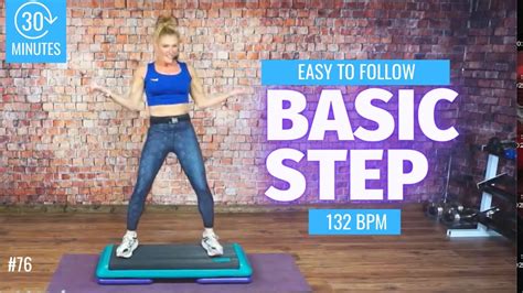 30 Minute Basic Step Aerobics Workout Cardio FUN 132 BPM Step CLASS