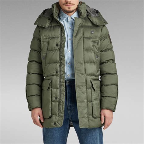 G Whistler Padded Hooded Parka Green G Star Raw