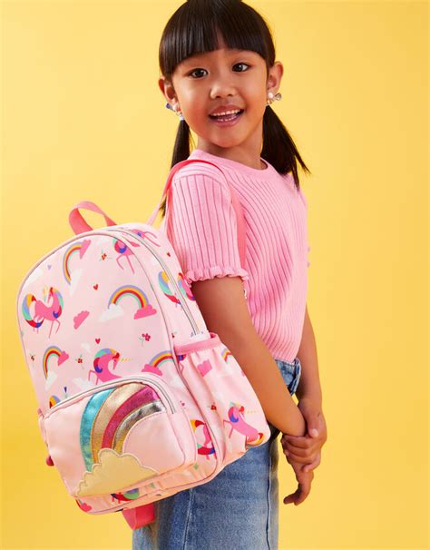 Girls Unicorn Print Backpack Girls Backpacks Accessorize Uk