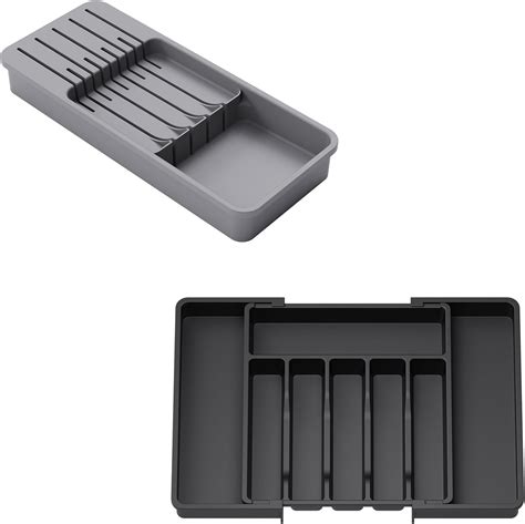 Lifewit Silverware Drawer Organizerdrawer Knife Block Expandable Utensil Tray For