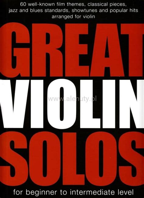 Great Violin Solos Nuty Na Skrzypce Solo Dla Początkujących I