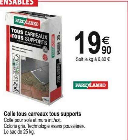 Promo Colle Tous Carreaux Tous Supports Parexlanko Chez Trid Me