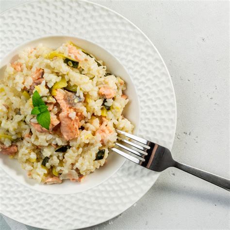 Risotto Au Saumon Et Aux Courgettes Au Cookeo