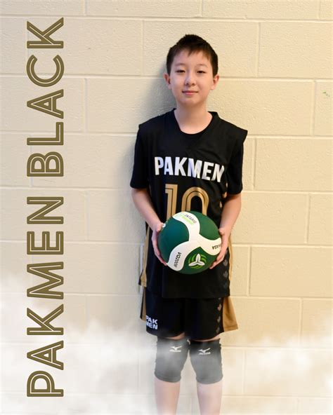 Pakmen 13u Boys Black Hubert 2022 2023 Pakmen Volleyball Club