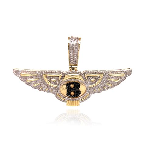 Diamond Bentley Logo Pendant - Walmart.com