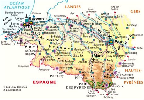 pyrénées carte Archives - Voyages - Cartes