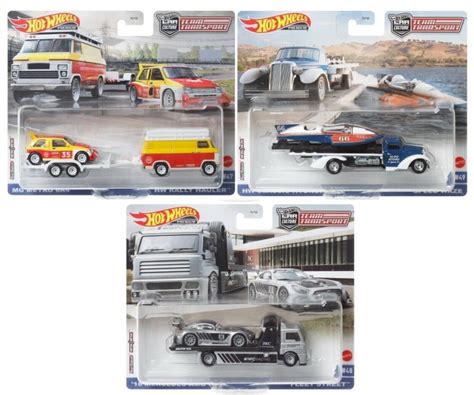 Jual Hotwheels Hot TEAM TRANSPORT MIX S SET 3 Mercedes Metro Hydroplane Kota Denpasar Hansel