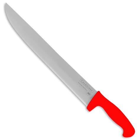 Cuchillo Bistecero Recto 14 Mango Rojo Caledonia