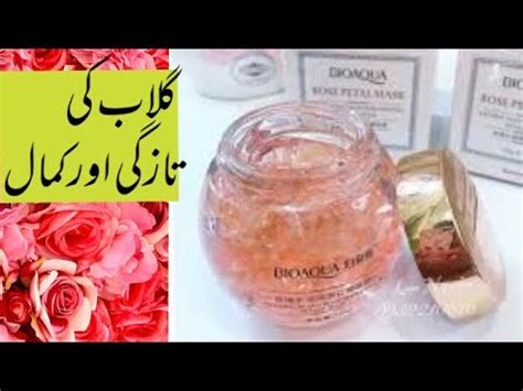 Bioaqua Rose Petal Mask Her Tarah Ki Skin Ka Mask Youtube