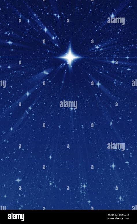 Big Bright Wishing Star In The Night Sky Stock Photo Alamy