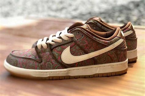 Nike Sb Dunk Low Prm Brown Paisley