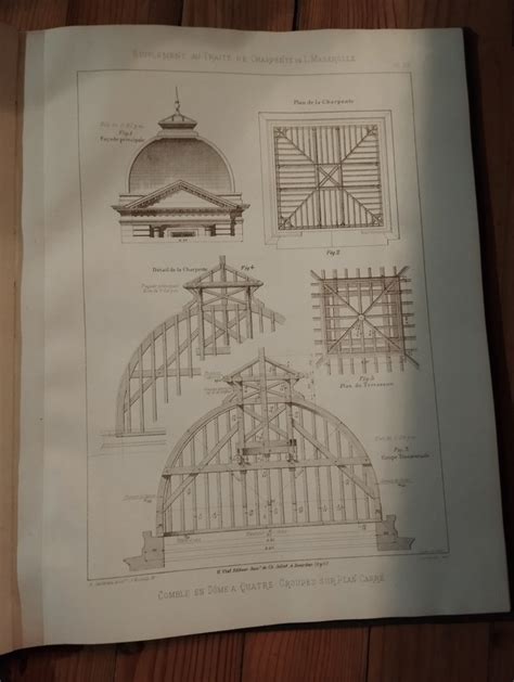 Mazerolle Traité théorique et pratique de charpente 1900 Catawiki