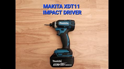 Makita Xdt Impact Driver Features And Bit Change Youtube