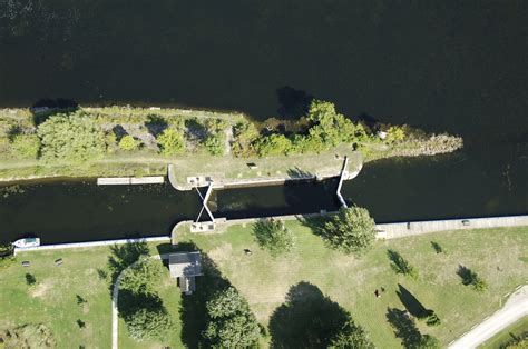 Rideau River Lock 25 Bridge In Smiths Falls On Canada Bridge