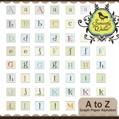 A To Z Grid Alphabet Snap Click Supply Co