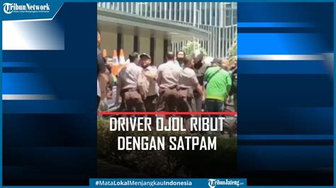 Viral Driver Ojol Ribut Dengan Satpam Gegara Ban Motor Dikempesin Youtube