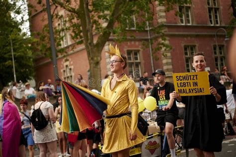 Participant Of Street Parade Of The Christopher Street Day CSD Gay