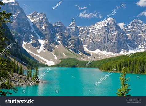 Majestic Mountain Lake Canada Stock Photo 124222435 Shutterstock