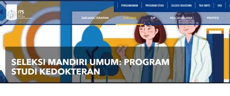 Its Buka Seleksi Mandiri Program Studi Kedokteran Cek Cara Pendaftaran