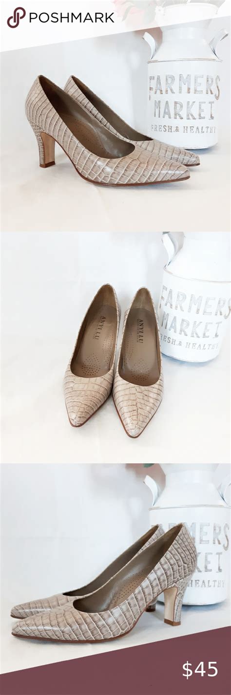 Anyi Lu Italian Snakeskin Shoes Tan Sz Snake Skin Shoes Leather