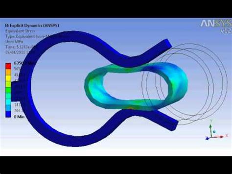 Ansys Explicit Dynamics Nonlinear Analysis Youtube