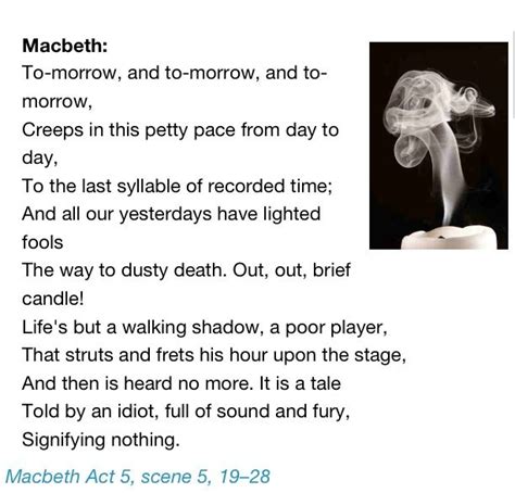 William Shakespeare Macbeth Act 5scene 5 Shakespeare Shakespeare