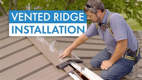 How To Install A Vented Ridge Detail On A Standing Seam Metal Roof Youtube