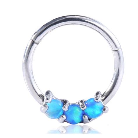 Septum Clicker Opal Steine Piercing Express Piercing Express