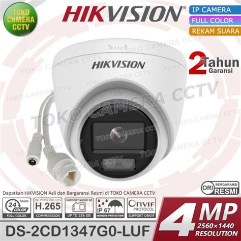 Ip Camera Mp Hikvision Ds Cd G Luf Ip Kamera Poe Colorvu Audio