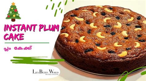 Easy Plum Cake Recipe Home Made Instant Plum Cake Fruit Cake No