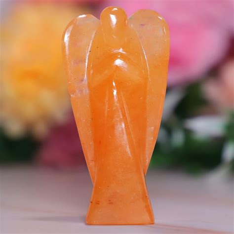 Buy Crystal Divine Citrine Angel Figurines And Statues For Home Decor