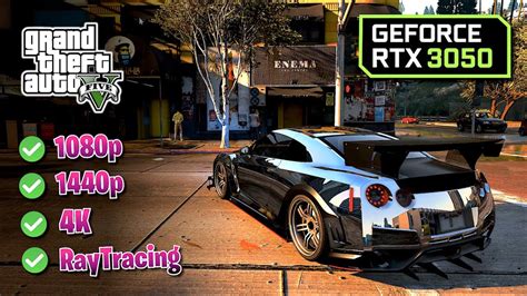 RTX 3050 8GB GTA V Ultra Realistic Graphics Ray Tracing MOD 4K