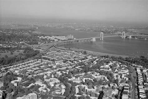 Throgs Neck Bridge from Afar - NYC in 1968