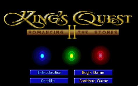 The Sierra Chest King S Quest 2 Romancing The Stones Walkthrough