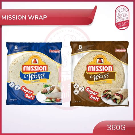 Mission Wrap 8 Wraps 360g Flavor Original Wholegrain Shopee