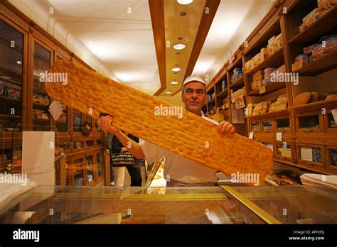 Focaccia Flat Oven Baked Italian Bread Tuscan Bakery Lucca Italy