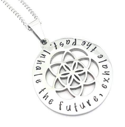 Sacred Geometry And The Flower Of Life Silver Pendant Etsy