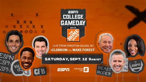 Espns College Gameday Built By The Home Depot Set For First Road Show Of 2020 Season With First