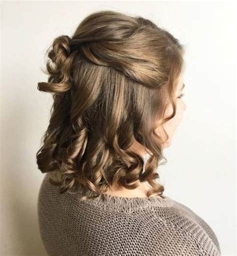 Stunning Half Up Half Down Updos For Medium Hair Hairstyles Inspiration