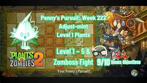 PvZ2 Penny S Pursuit Fila Mint WEEK 222 Walkthrough Zomboss