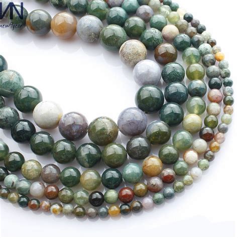 Crafts Wholesale Smooth Jade Gemstone Round Loose Spacer Beads Diy