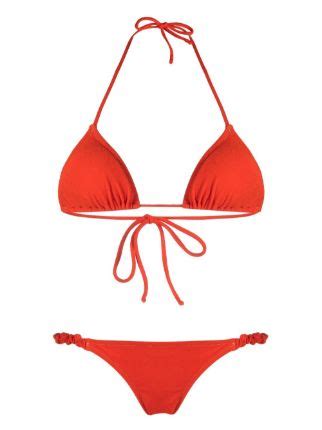 Reina Olga Bikini A Triangolo Con Scollo All Americana Farfetch