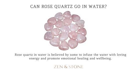 Can Rose Quartz Go In Water Zen And Stone